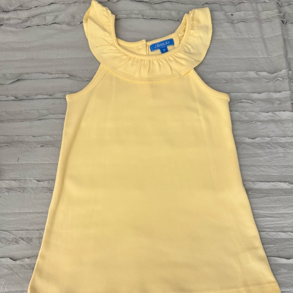 J. Bailey Sunny Yellow Ruffle Top